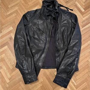 All Saints Brown Leather Jacket
